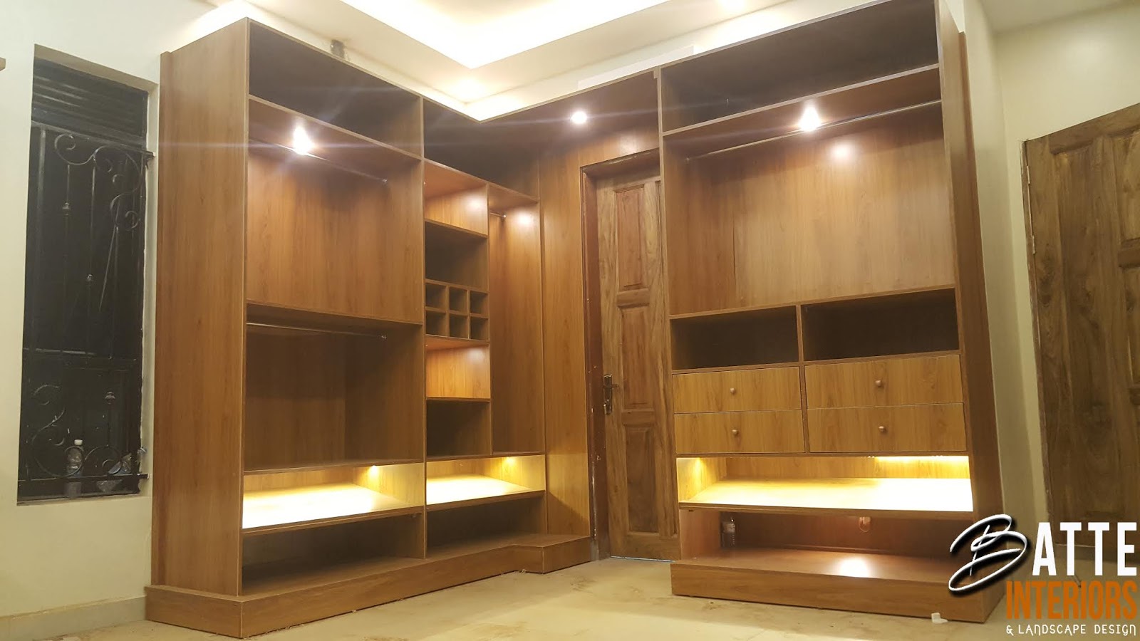 INTERIOR DESIGN UGANDA WARDROBE/WALK IN CLOSETS DESIGN AND EXECUTION BY BATTE INTERIORS UGANDA