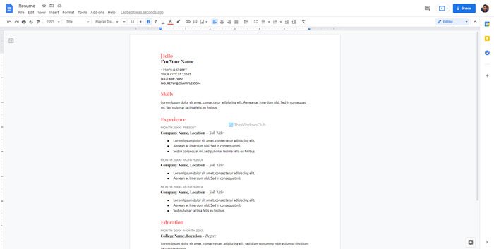 Las mejores plantillas de currículum para Google Docs para crear un CV profesional