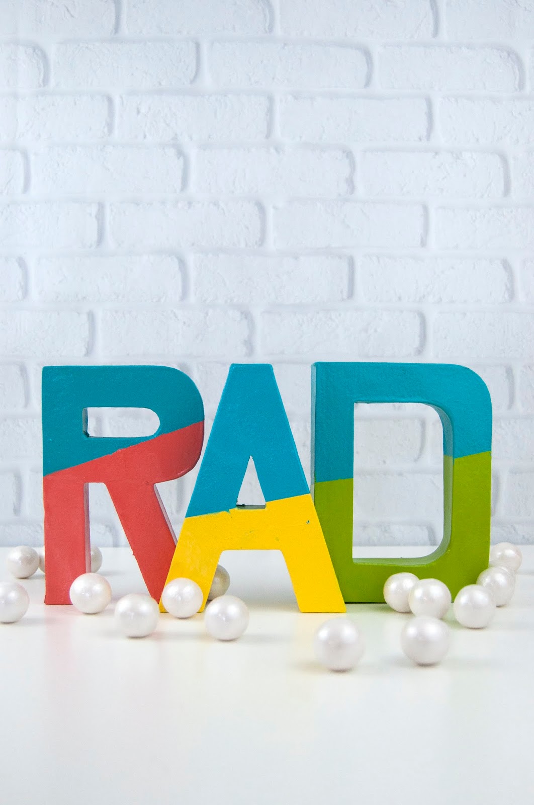 RAD Painted Paper Mache Letters A Tutorial Jen Gallacher