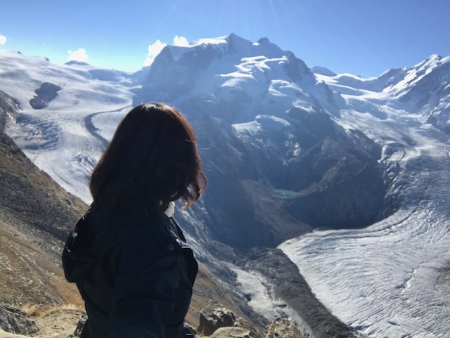 スイス・ツェルマット・ゴルナーグラート山頂で自撮りしてみた