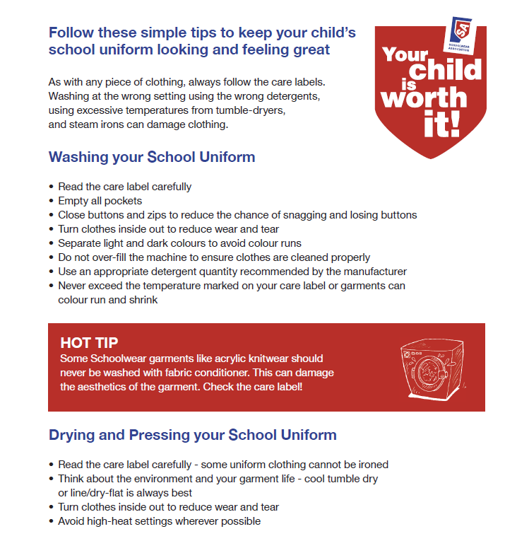 Schoolwear Association Blog Keep your child's school uniform in great