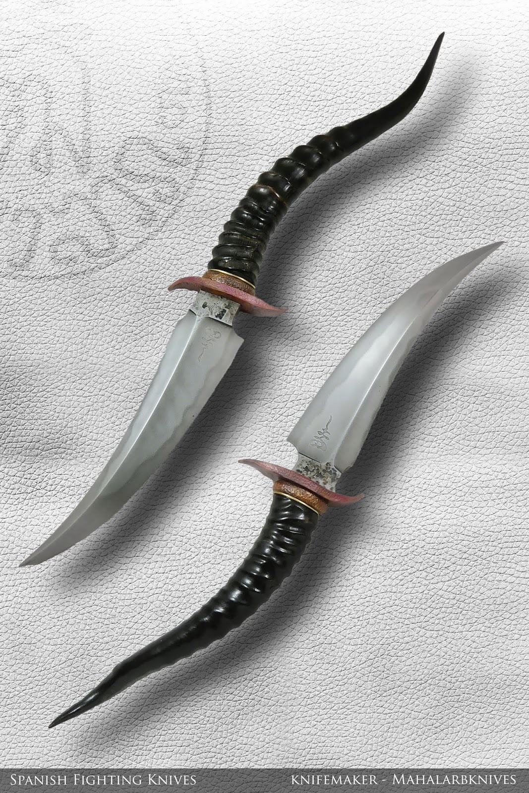 Spanish Fighing knives, 19th century inspired Mahalarbknives
