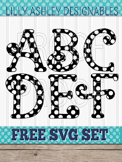 Make it Create by LillyAshley...Freebie Downloads: Free SVG Letter Set