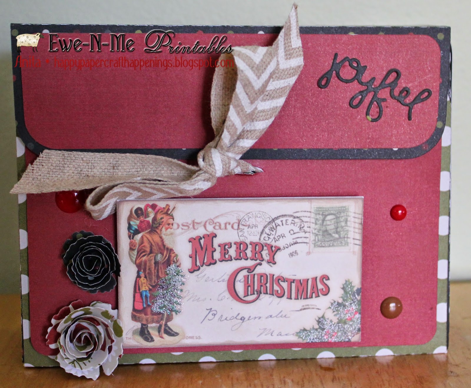 Ewe-N-Me Printables: Merry Christmas Card Box and Cards