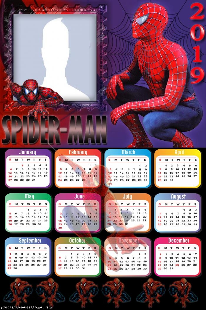 Image result for 2019 spidermancalendar