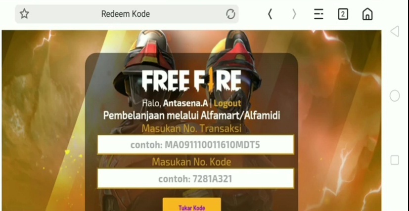Sukro Ff Garena Cara Redeem Kode Sukro Ff Garena Free Fire