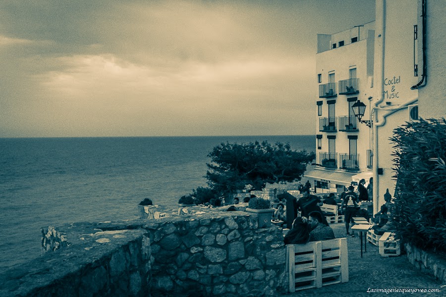 Patrón de composición fotográfica de la Regla del Horizonte. En el centro