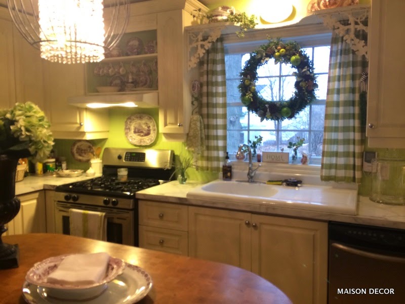 Maison Decor A kitchen update with apple green paint