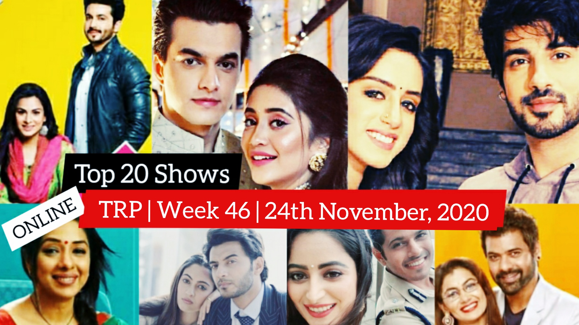 OnlineTRP - 24th November, 2020 | Week 46 | Star Plus, Sony, Zee