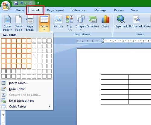 how to insert a table in word 2013 how to insert a table in word 2013