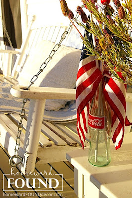 beach style, coastal style, color, color palettes, DIY, diy decorating, entertaining, events, Fourth of July, outdoors, party, re-purposing, red white and blue, summer, Sweet Sweater Originals, up-cycling