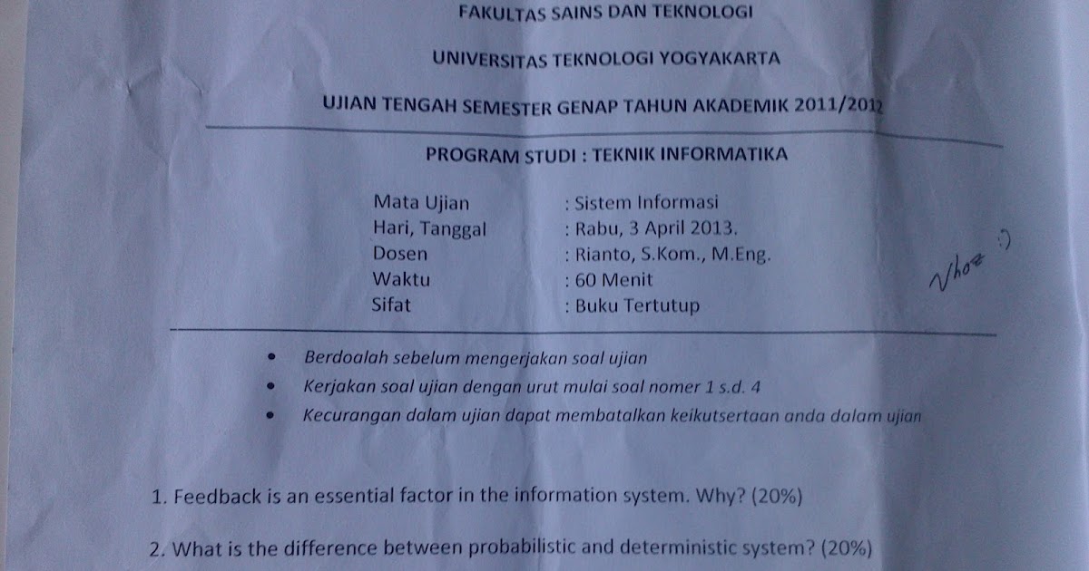 Soal Sistem Informasi Manajemen Uts Ruang Belajar Soal Sistem Informasi Manajemen Uts Ruang Belajar