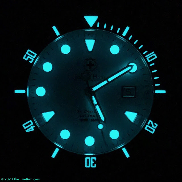 Second Hour Gin Clear Diver Pastel Blue lume
