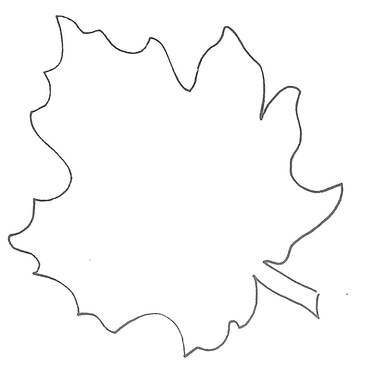 Free Printable Large Leaf Templates, Stencils and Patterns