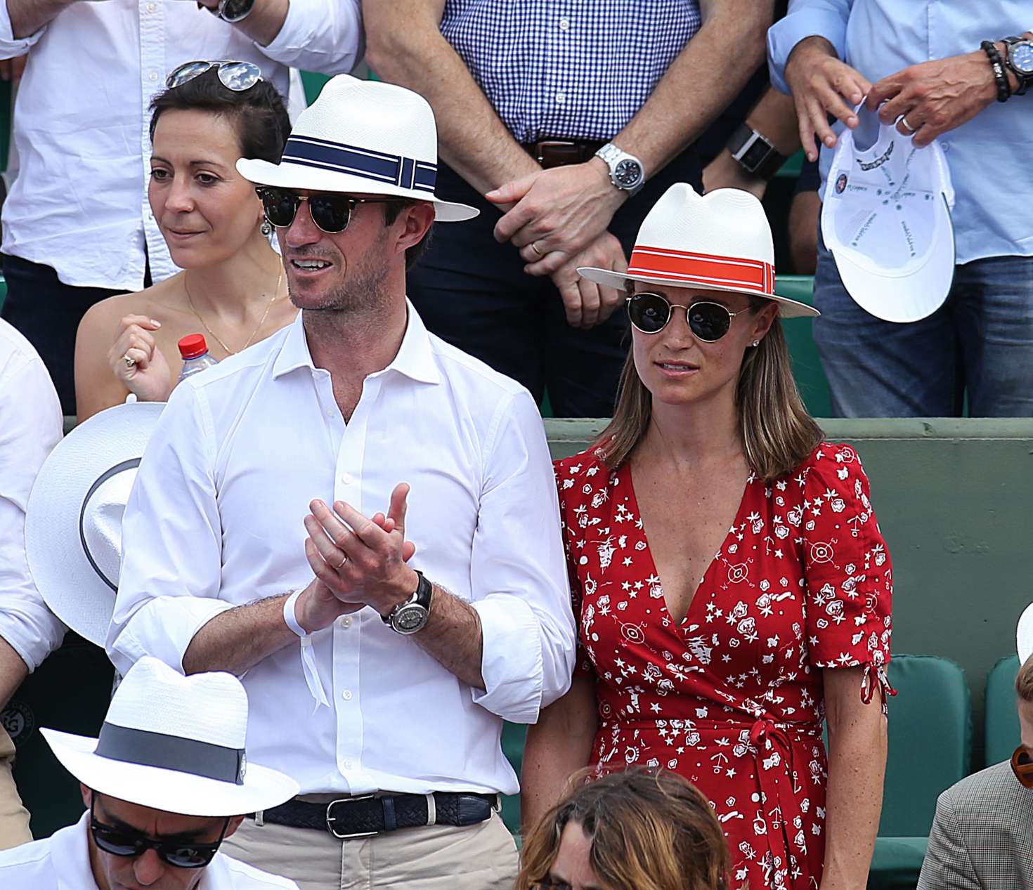 Pregnant Pippa Middleton goes chic for the 2018 French Open
