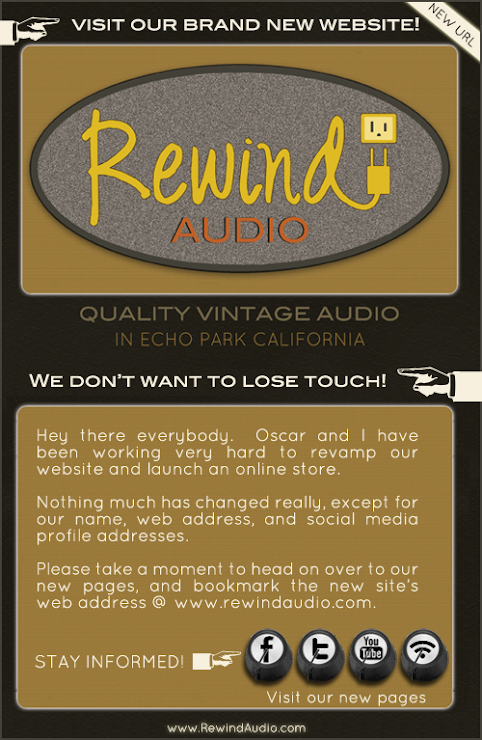 Rewind Audio Has A Brand New Website - No Longer Posting Here!!
