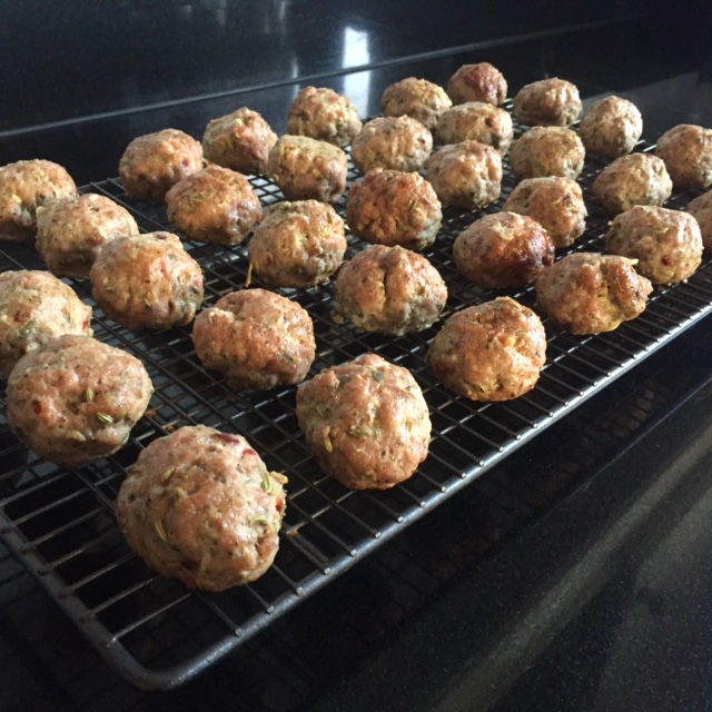 Kat's Diet Kitchen Syn Free Pork & Fennel Italian Meatballs