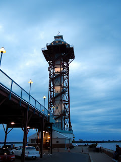 A lighthouse on Lake Erie in Erie, Pennsylvania