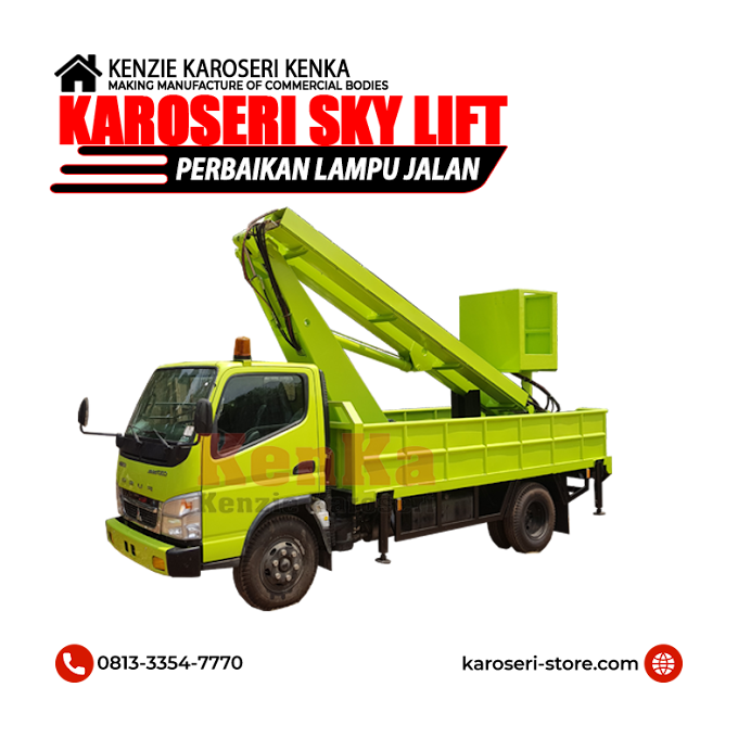Truck Perbaikan Lampu Jalan - Sky Lift - PJU