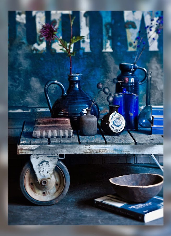Jeroen van der Spek, La Musa, Decoracion, color, colour, azul, blue, indigo,