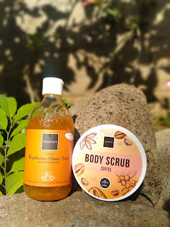 manfaat mandi pakai scarlett body scrub coffee dan scarlett shower scrub coffee