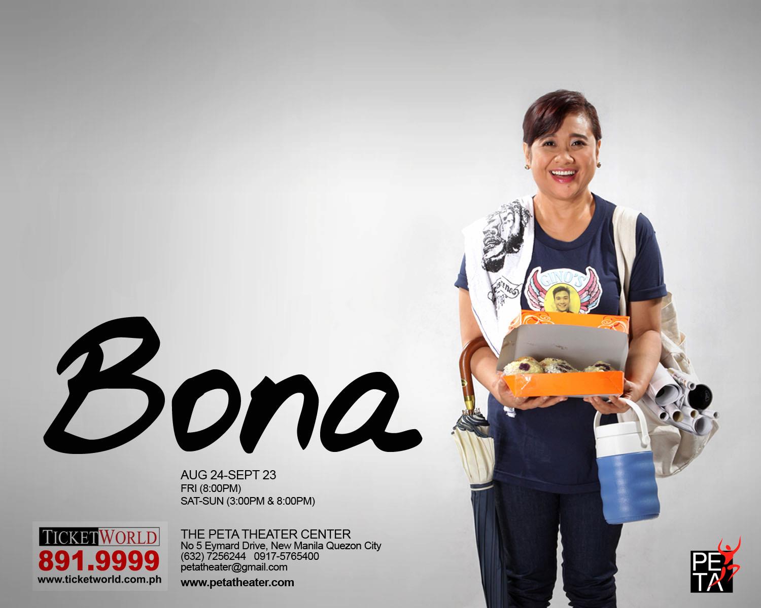 BONA: Lino Brocka s Film Gets Stage Adaptation, 8/24-9/23