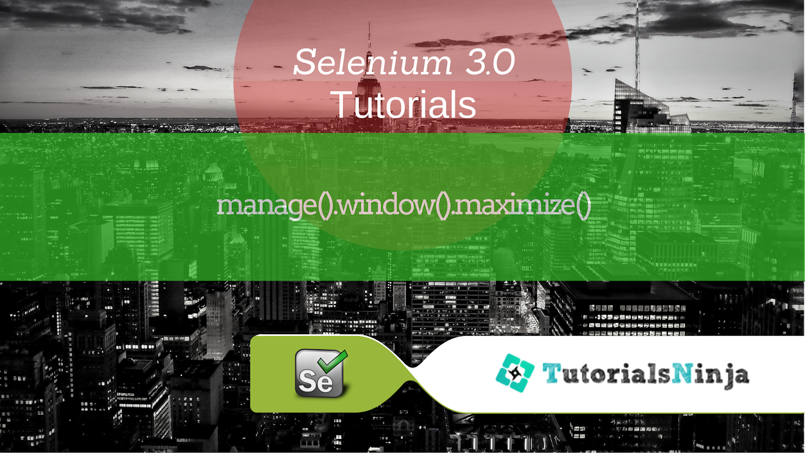 SeleniumByArun Selenium 3 & manage().window().maximize() command
