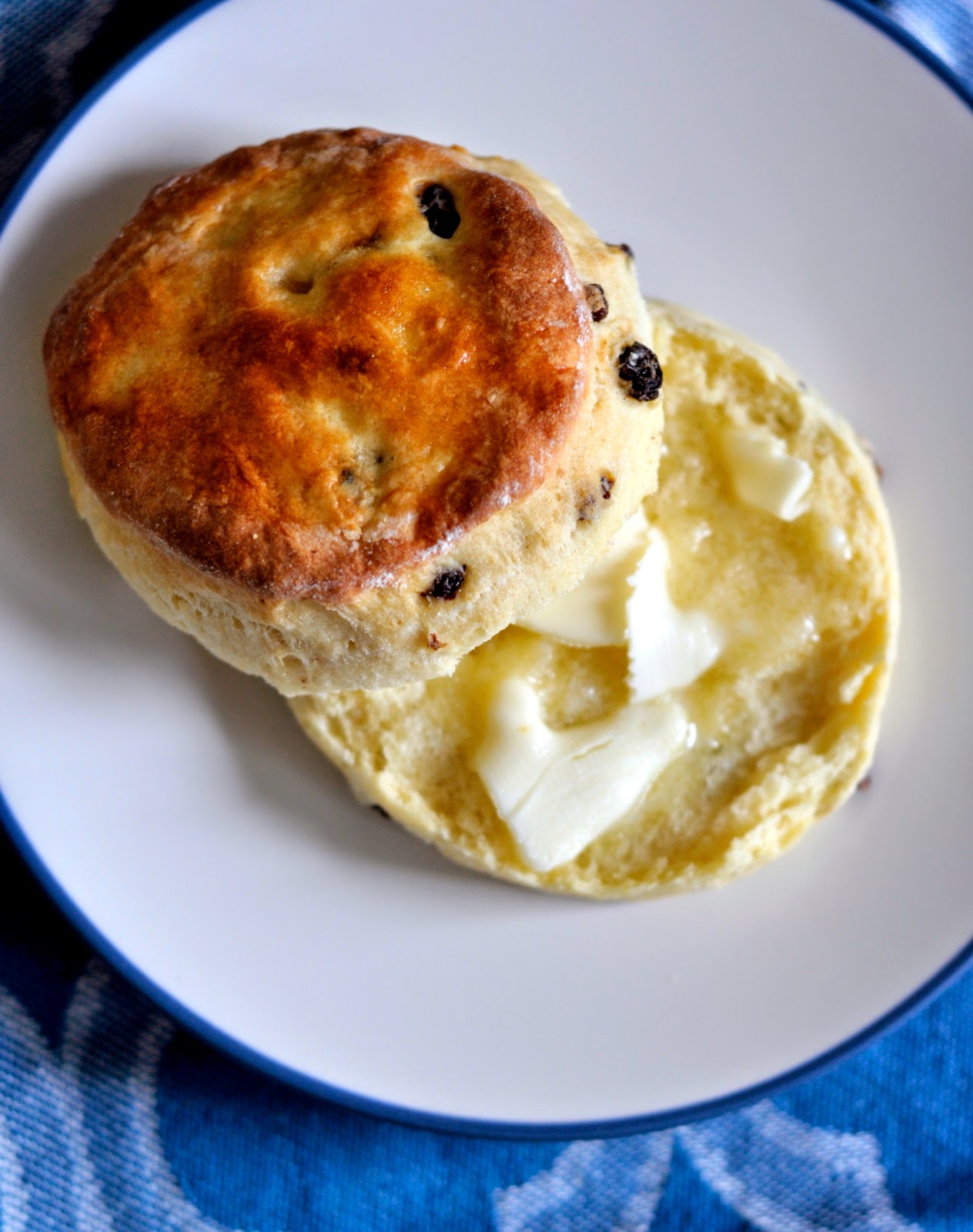 British-Style Currant Scone with Butter | Taste As You Go