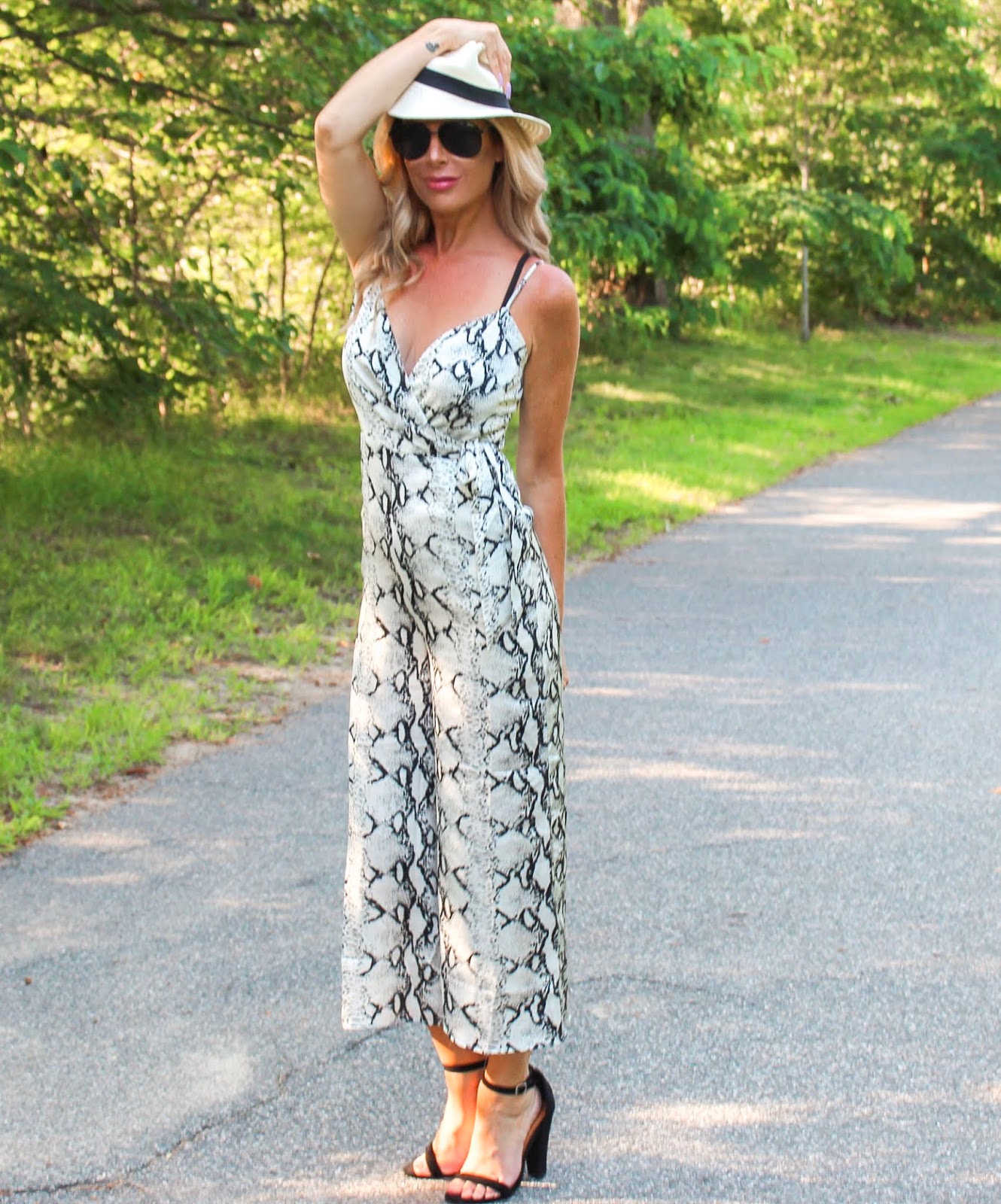 Sparkle and Slippers: Snake Skin Jumpsuit
