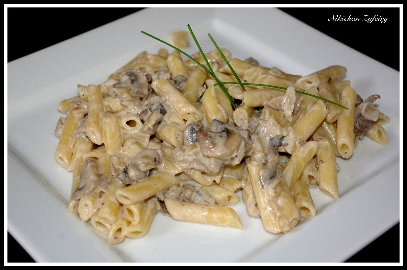 Pasta con salsa de Champiñones y Lomo a la Nata Recetas de una Gatita Enamorada Pasta con salsa de Champiñones y Lomo a la Nata Recetas de una Gatita Enamorada