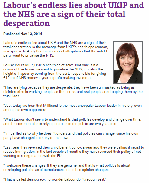 Ukip Fact Or Fiction Labour Lies On The Nhs About Ukip