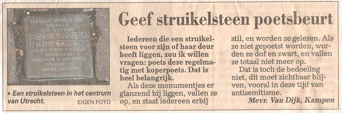 Struikelstenen Oss Augustus 2014