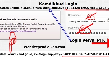 Cara Mudah Login Di Vervalptk Data Kemdikbud Go Id Website Pendidikan