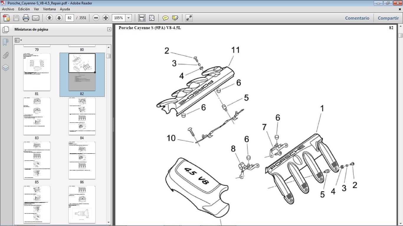 Manuales de Taller de PORSCHE Manual de Taller del PORSCHE CAYENNE S