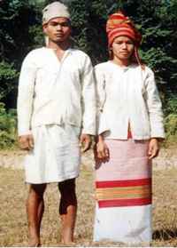 Costumes of Halam Tribe in Tripura
