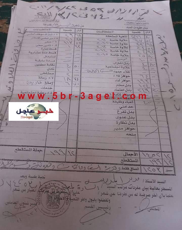 انفـراد " 9 مفردات مرتب لجميع المعلمين " بداية من المعلـم المساعـد لشهر ديسمبـر 2015 انفـراد " 9 مفردات مرتب لجميع المعلمين " بداية من المعلـم المساعـد لشهر ديسمبـر 2015