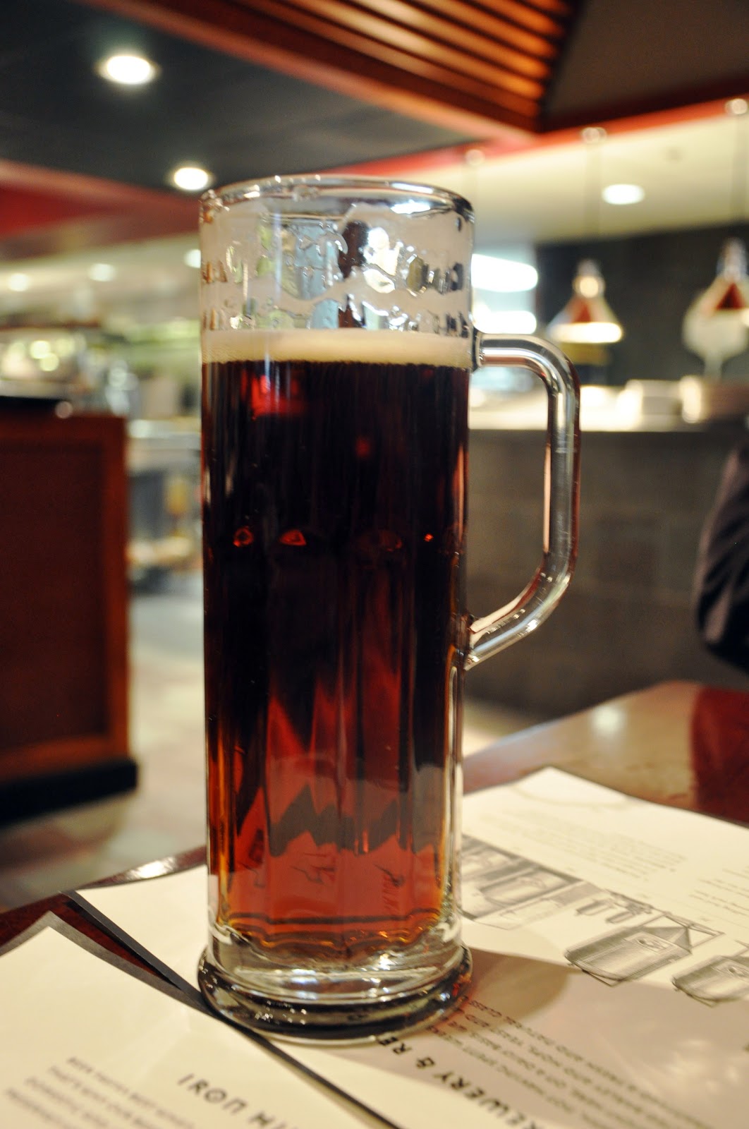 Lunch at the Iron Hill Brewery, West Chester