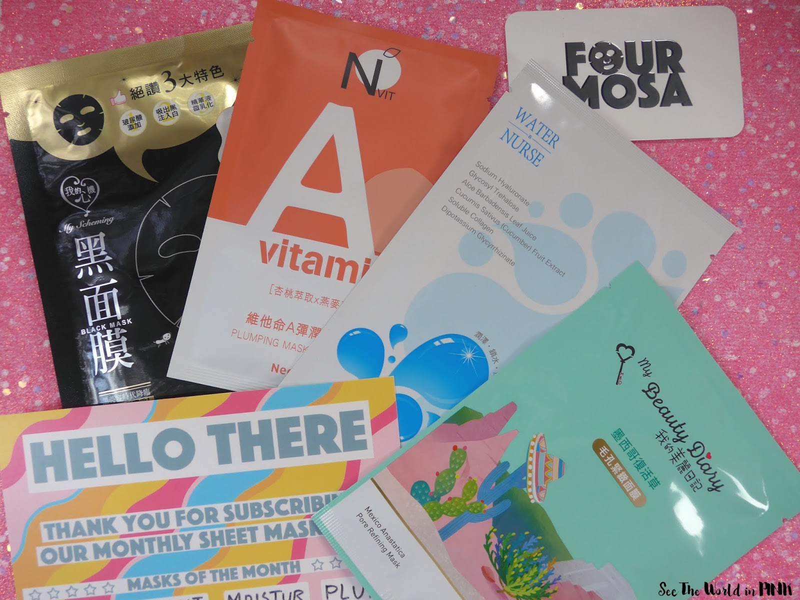 September 2019 - Four Mosa Sheet Mask Kit Subscription