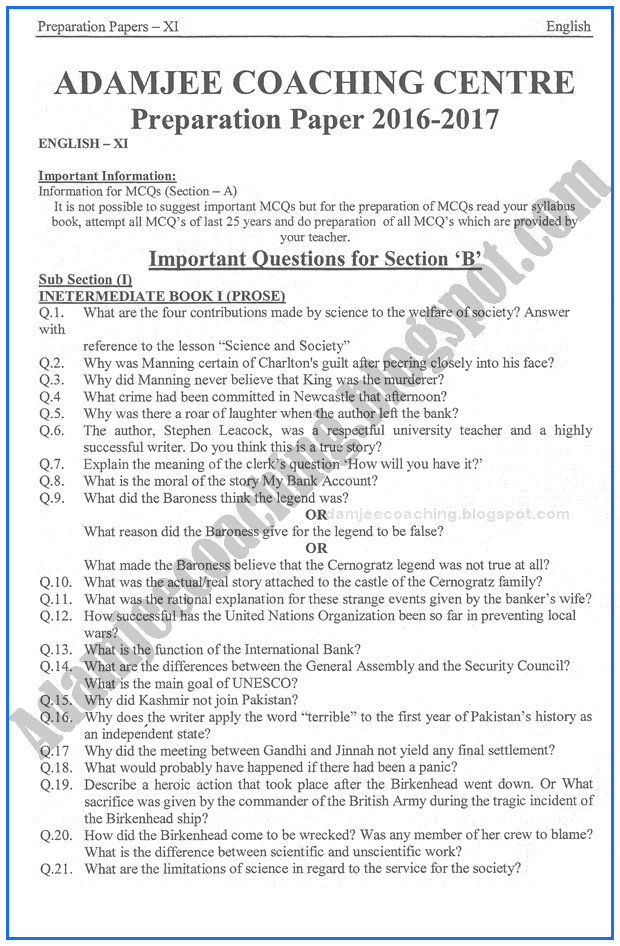 Help english papers xi