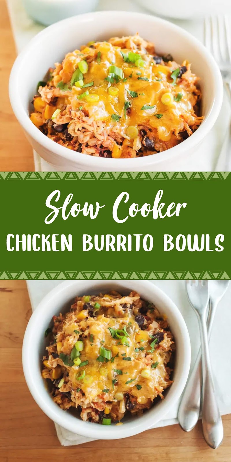 Slow Cooker Chicken Burrito Bowls