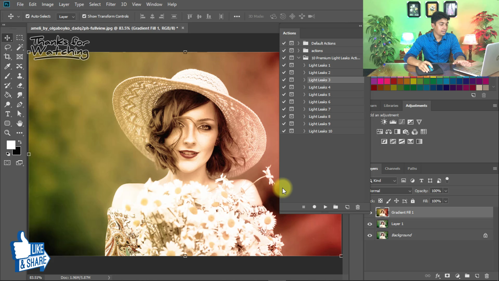 Top 10 Premium Light leaks effects Actions Free Download