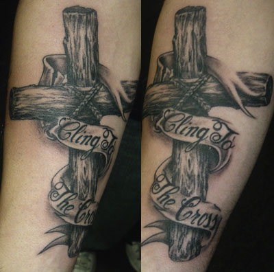Wooden cross tattoos | Tattoos of Crosses