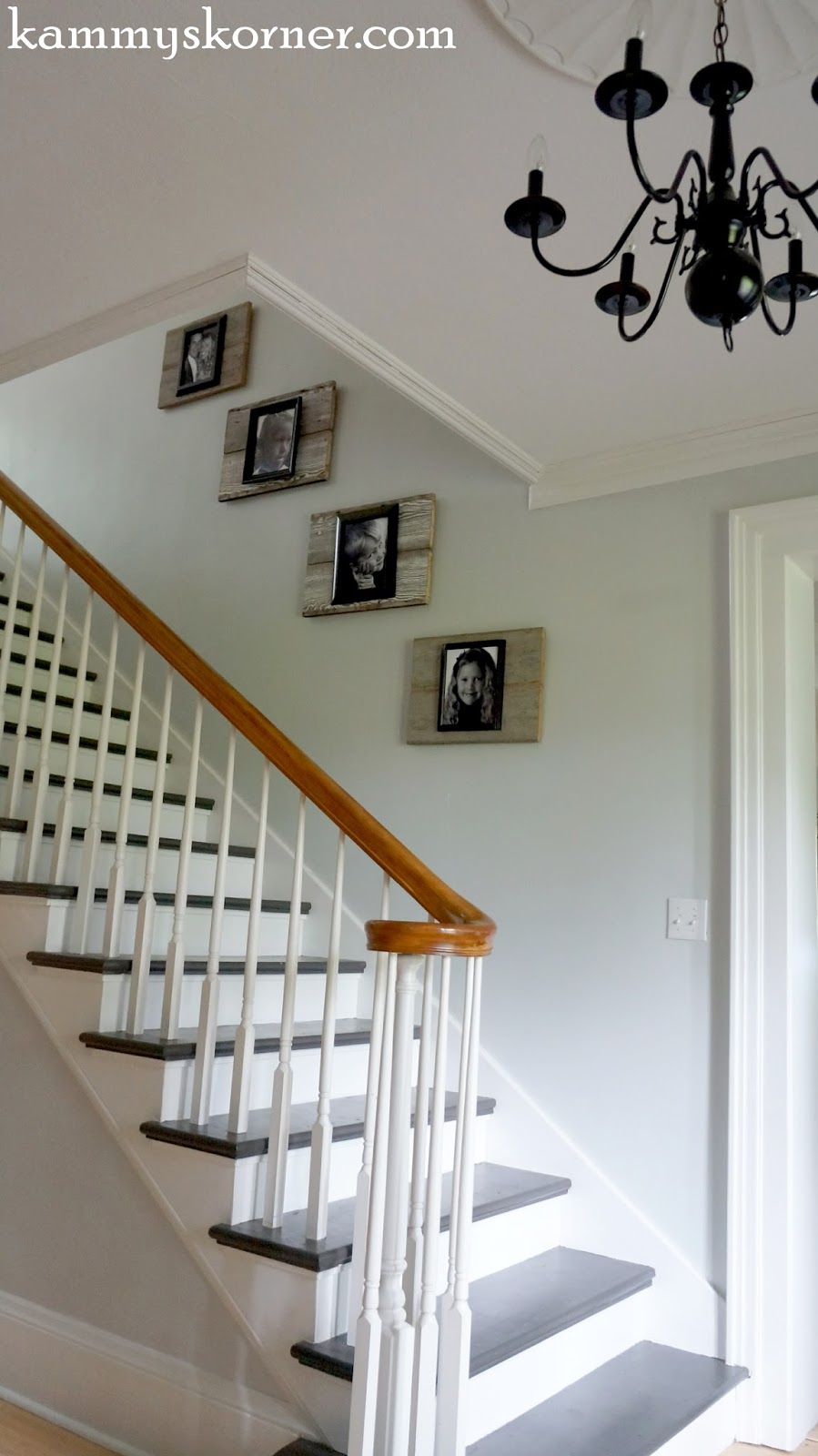Kammy's Korner Painting The Stairs With DIY Chalk Paint