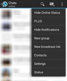 whatsapp plus come attivare le funzioni personalizzazione