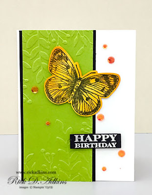 Use the Butterfly Brilliance and Many Messages Stamp Sets to create this fun Birthday Card.  Click here to go to my blog for a Free PDF Tutorial for this project!