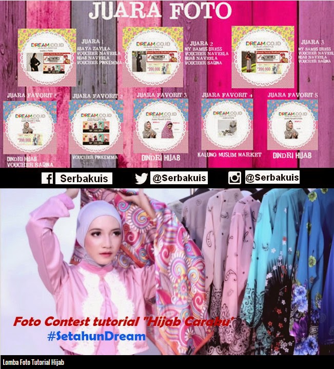 Kontes Foto Tutorial Hijab Setahun Dream April 2015