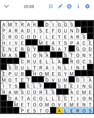 The New York Times Crossword Puzzle Solved: Saturday's New York Times crossword puzzle solved