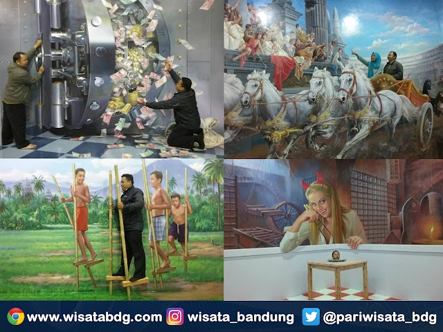 Wisata Berfoto dengan Latar Lukisan 3D di Amazing Art World Bandung