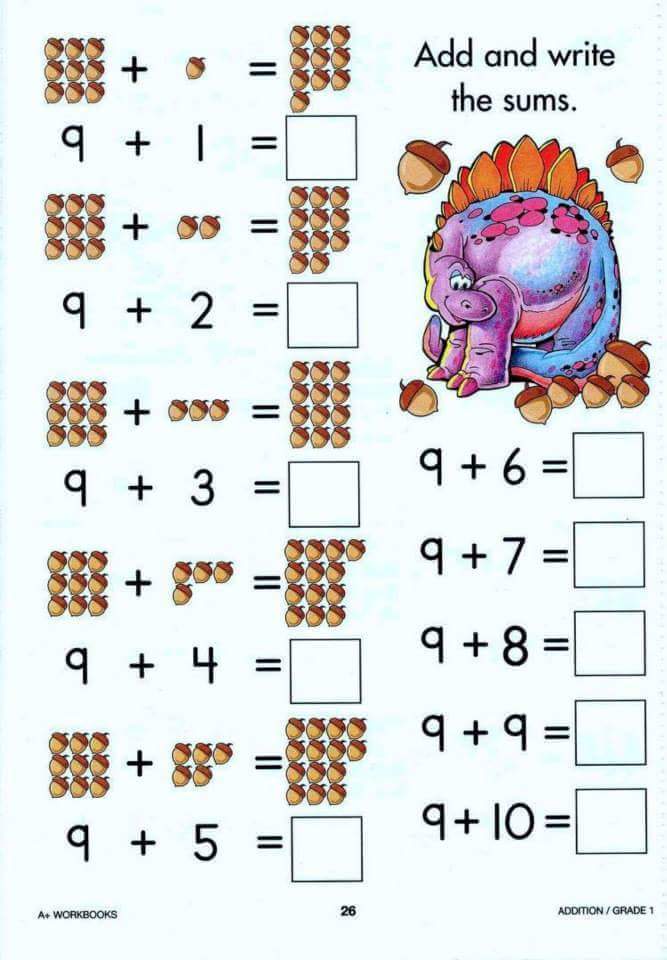 شيتات ماث math رائعة علم ابنك واسسه فى الرياضيات رياض الاطفال KG1 و KG2 ...
