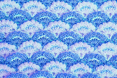 5 - Crochet Imagen Puntada a crochet de abanicos a relieve por Majovel Crochet